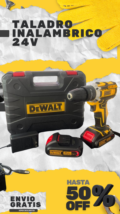 🔋🛠️ Energía y Precisión – Taladro Dewalt 20V con Cargador Rápido