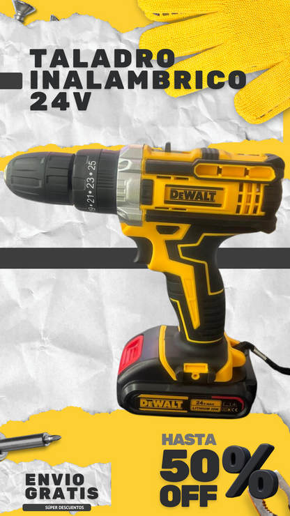 🔋🛠️ Energía y Precisión – Taladro Dewalt 20V con Cargador Rápido